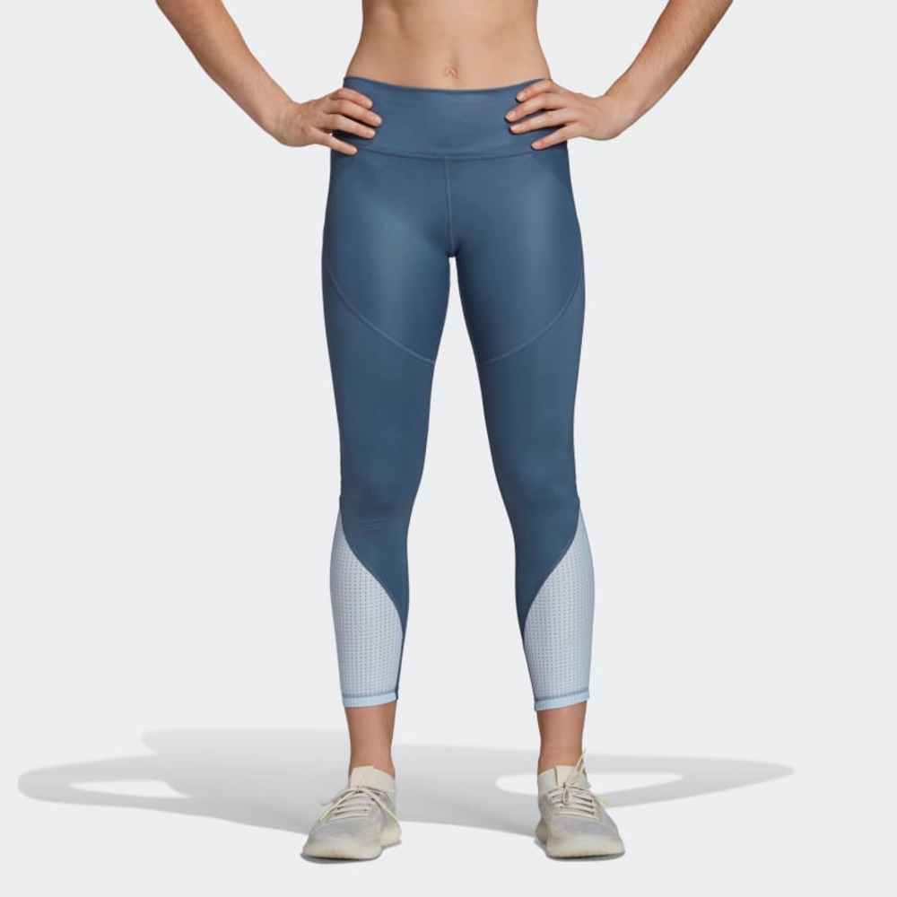 ADIDAS BELIEVE THIS SHINY HIGH-RISE 7/8 LEGGINGS
